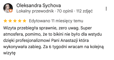 Opinia klientki 2